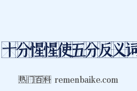 十分惺惺使五分反义词是什么意思的图片